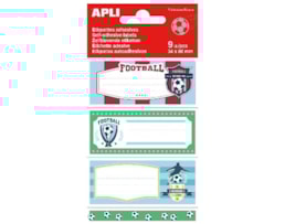 Rotulos Esc. adesivos, Apli, 9 Etiq. 35X75mm, Futebol