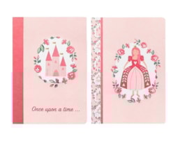 Caderno Agraf. A5 Ancor, B`log Princess, 48 fls./90g, Paut.