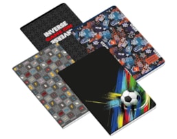 Caderno A4 Agraf. PP, Ambar, 48 fls./90g, Teen Inverse, Paut