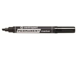 Marcador Centropen Permanente, Biselado Ref.8576, Preto