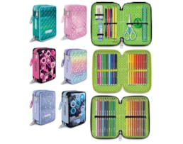 Estojo p/ Lápis Giotto 3ZIP, 46 peças