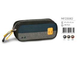 Bolsa p/ Lápis Clio, Duplo,  MF23082, 21X9X6 cm, Sortido