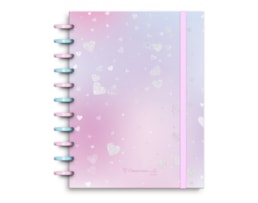 Caderno Ecosmart A4, PP, 100Fls./100g. (60P+20Q+20L) Hearts