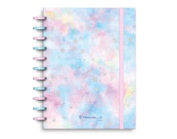 Caderno Ecosmart A4, PP, 100Fl/100g. (60P+20Q+20L) C. Candy