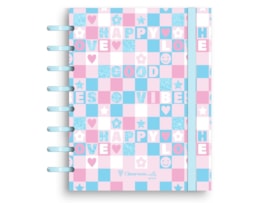 Caderno Ecosmart A4, PP, 100F/100g. (60P+20Q+20L) G. Vibes