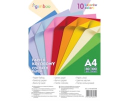 Papel Fotocópia Gimboo, A4 80g Sort. Forte (100F.) 10X10Fls