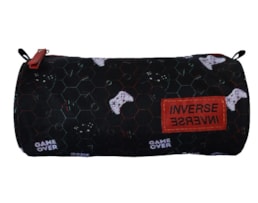 Bolsa p/ Lápis Ambar, redondo, Game Over Teen Inverse