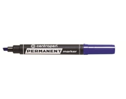 Marcador Centropen Permanente, Biselado Ref.8576, Azul