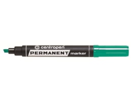 Marcador Centropen Permanente, Biselado Ref.8576, Verde