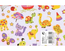 Papel Fantasia Ambar 70x100, Inf, Cute Animals, C10/378, 25F