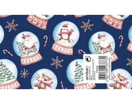 Papel Fantasia Ambar 70x100 Natal, Snowglobe S, C30/412 25Fl