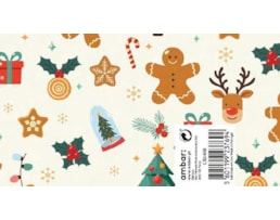 Papel Fantasia Ambar 70x100 Natal, M. L. Xmas, C30/408 25fls