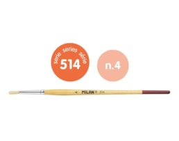 Pinceis Milan, Cerda, redondo, Curto refª 514 nº 4