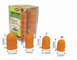 Dedeiras Borracha, 31mmX27,5mm, Nº 0