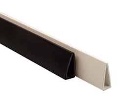 Baguetes Plástica 297X5mm triangular, Branco