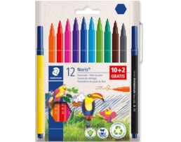 Marcadores Staedtler Noris 326C12P, Cart. cartão c/10+2