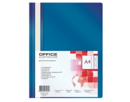 Classificador Office P., capa trsp. c/ferrag.  Azul escuro