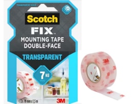 Fita Cola Scotch Dupla, 1,5mx19mm, 4910C,  transparente