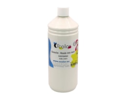 Guache liquido O´color 1000ml, lavável, Branco-0585