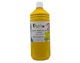 Guache liquido O´color 1000ml, lavável, Amarelo dourado-0589