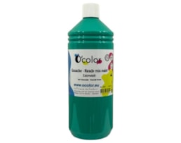 Guache liquido O´color 1000ml, lavável, Verde esmeralda -603