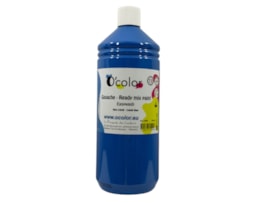 Guache liquido O´color 1000ml, lavável, Azul Cobalto -0599