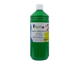 Guache liquido O´color 1000ml, lavável, Verde médio -602