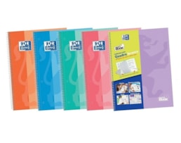 Caderno Espiral Oxford A4, W&W, C/D, Pastel 100fls./90g, P.
