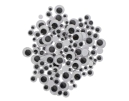 Olhos Moveis Redondos O`color Ref.2192, 7/10/15mm Bl. 150 Un