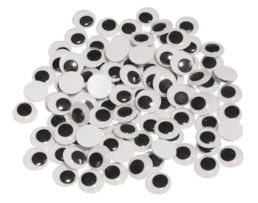 Olhos Moveis Redondos O`color Ref.2230, 15mm Bl. 100 Un