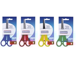 Tesoura Escolar ,Donau 13,5 cm, Ponta redonda, Sort.