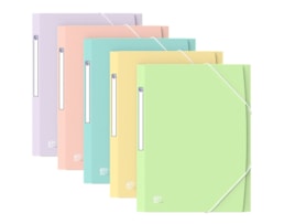 Capa em PP C/Elastico A4+, Oxford Urban, TR, C. pastel, std.