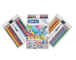Lápis Cor Doms Aguarela  Ref.80449, 24 cores