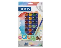Aguarela Doms, 23mm, mini, Ref.80556, caixa c/36 + Pincel