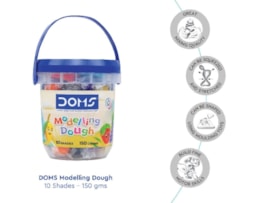 Plasticina Doms Ref: 80583, boião c/150 grs (10 Cores)