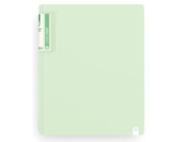 Dossier A4 PP, Foam c/4AX25mm, Lb. curva, Pastel, verde