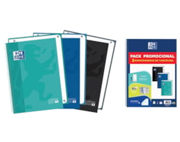 Caderno Esp. Oxford A4, C/D, 80f./90g, C. Vivas, Pack c/3 P.