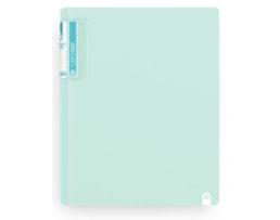 Dossier A4 PP, Foam c/2AX40mm, Lb. curva, Pastel, Menta