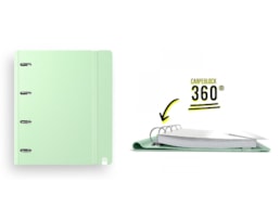 Dossier A4 360 PP Foam, 4 Arg. Soft, c/el.+recarga, Verde P.