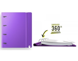 Dossier A4 360 PP Foam, 4 Arg. Style, c/el.+recarga, violeta