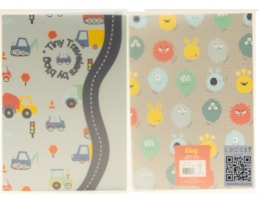 Caderno A4 Agraf. PP, Ancor, 48 fls./90g,  Play Me-26, Quad