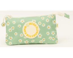 Bolsa p/ Lápis Ancor, triplo, B`Log Flowers-26