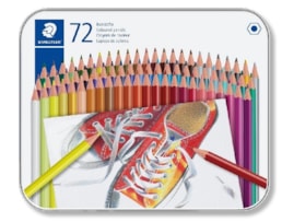 Lápis Cor Staedtler Refª 175M72, Cx. metálica c/72 cores