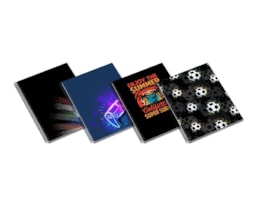 Caderno A4 Ambar Esp. C/D 80F/100g, Teen Inverse-26, Paut