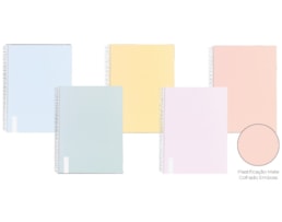 Caderno Espiral A5 Ancor, 80Fls/90g. C.D. Emboss Dry, Paut.