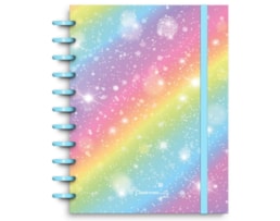 Caderno Ecosmart A4, PP, 100Fl/100g. (60P+20Q+20L) Rainbow