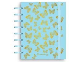 Caderno Ecosmart A5, PP, 100F/100g (60P+20Q+20L) Goldfly