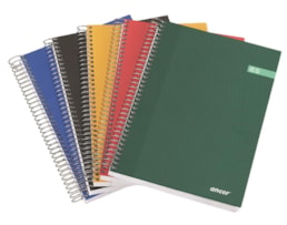 Caderno Espiral A5 Ancor C. Dura clássico CST, 120 Fls Quad.