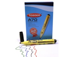 Marcador Yosogo, Permanente, (2,5mm) , Ref.A70, Preto