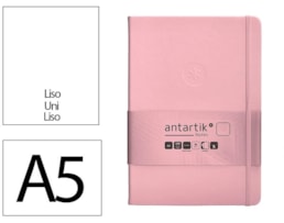 Caderno Notas Antartik, c/El, A5, CD. 100f/80g Liso, Rosa Cl